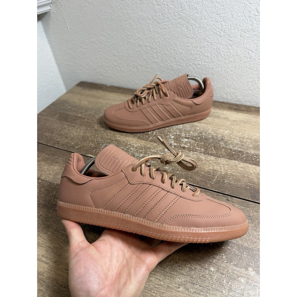 adidas x Pharrell Humanrace Samba "Terracotta" Low Top Sneaker Leather Size 9